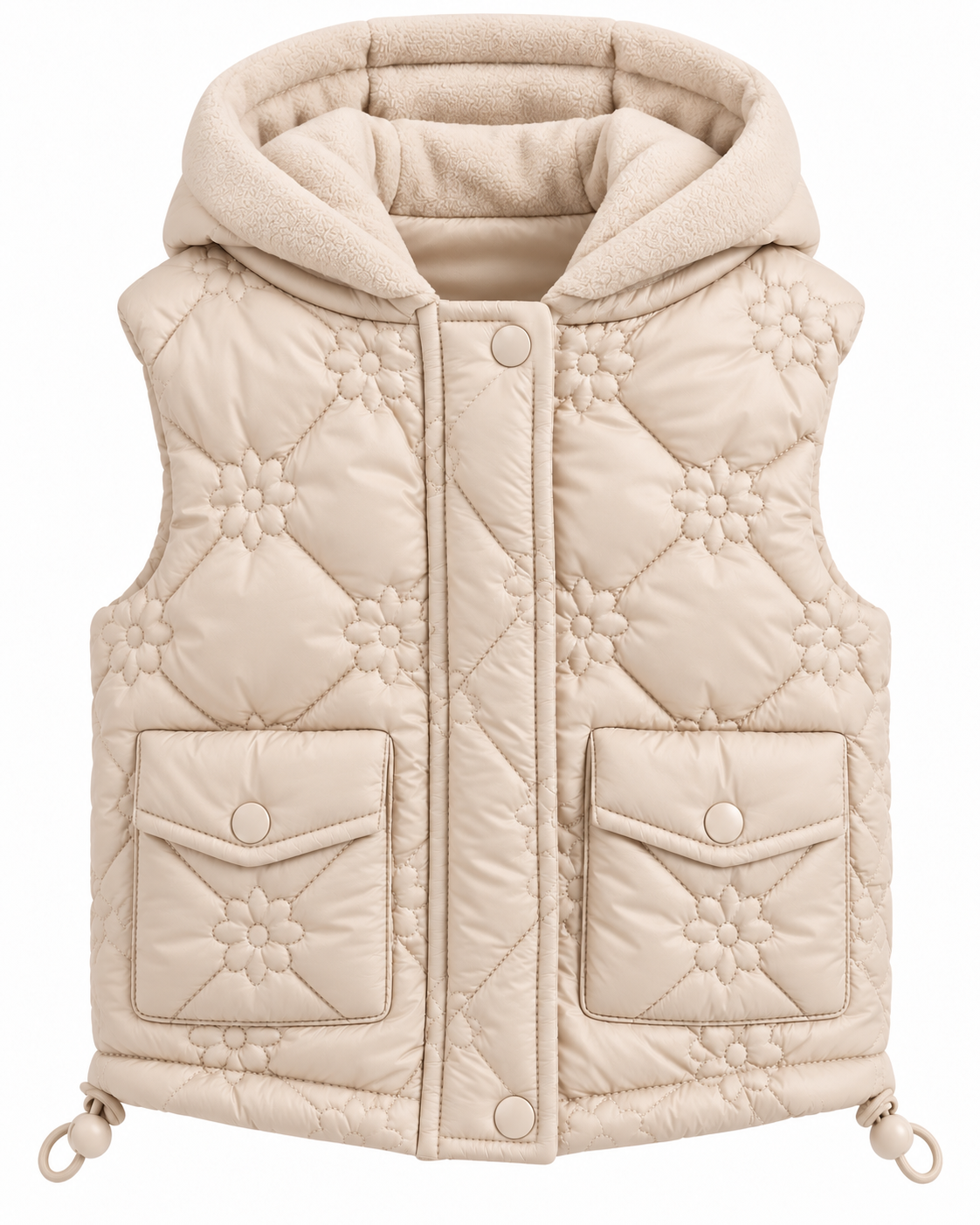 Baby- en peuterbodywarmer beige