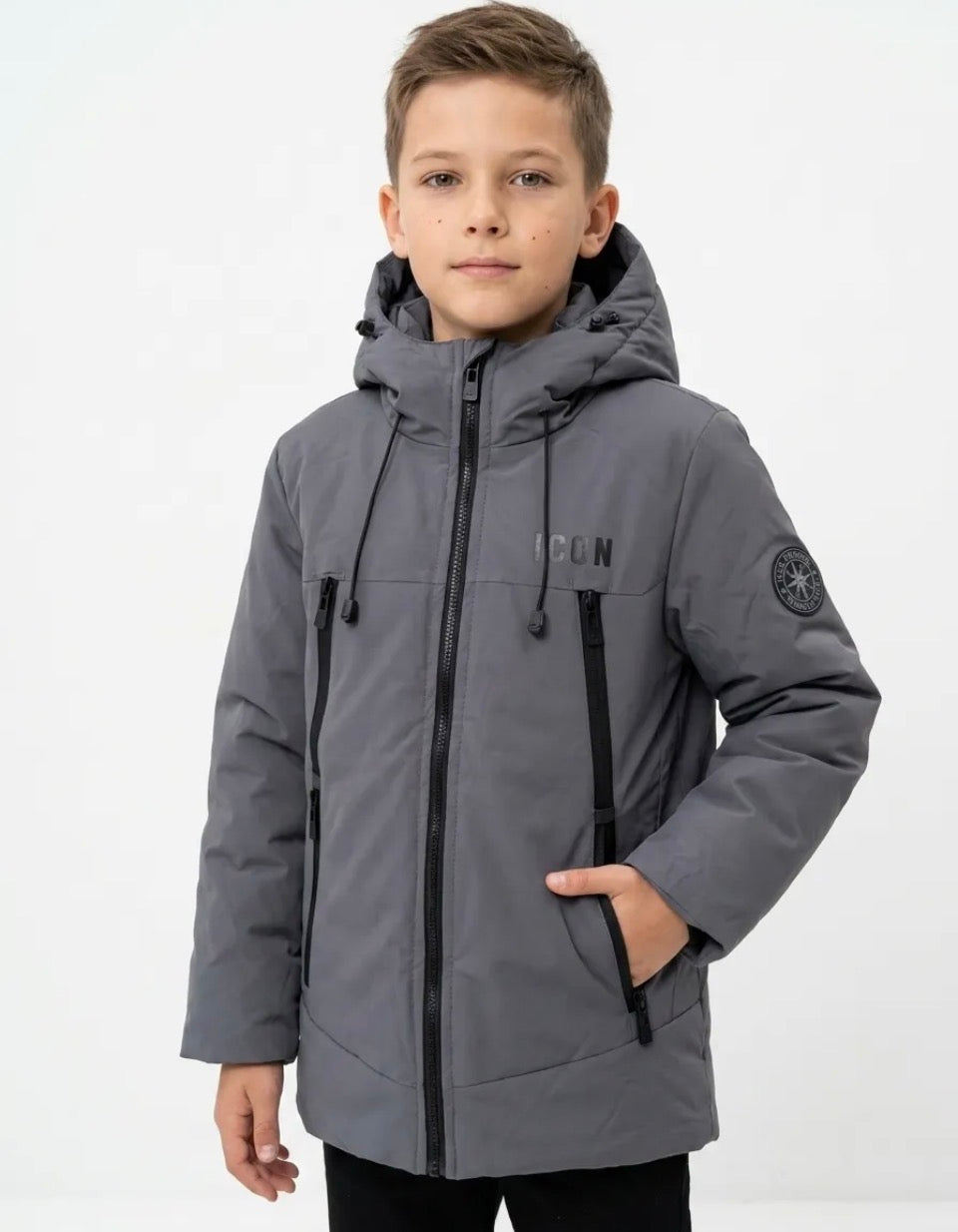 Icon winterjas grey DG2604-2