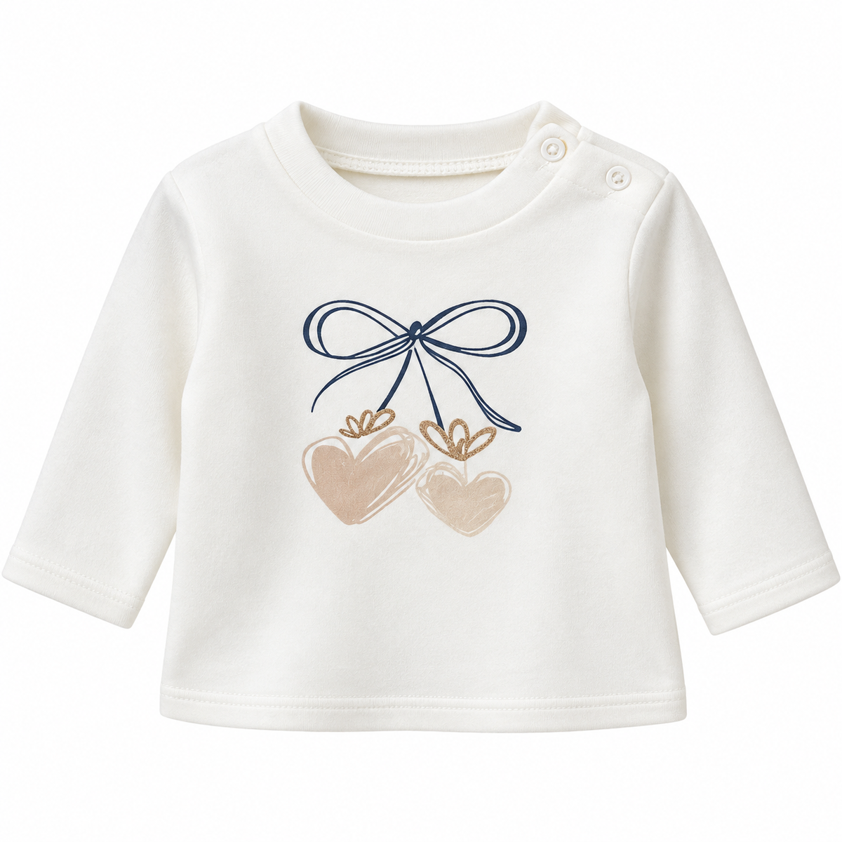 Meisjes trui beige met hart