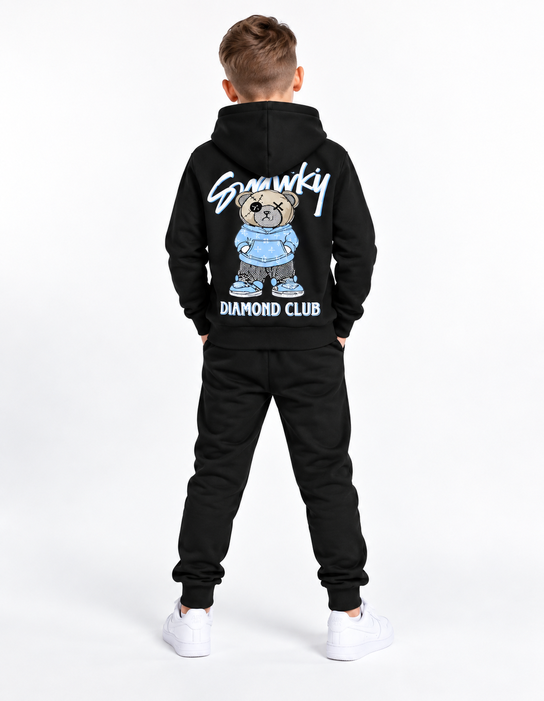 Joggingpak Bear Zwart/Blauw