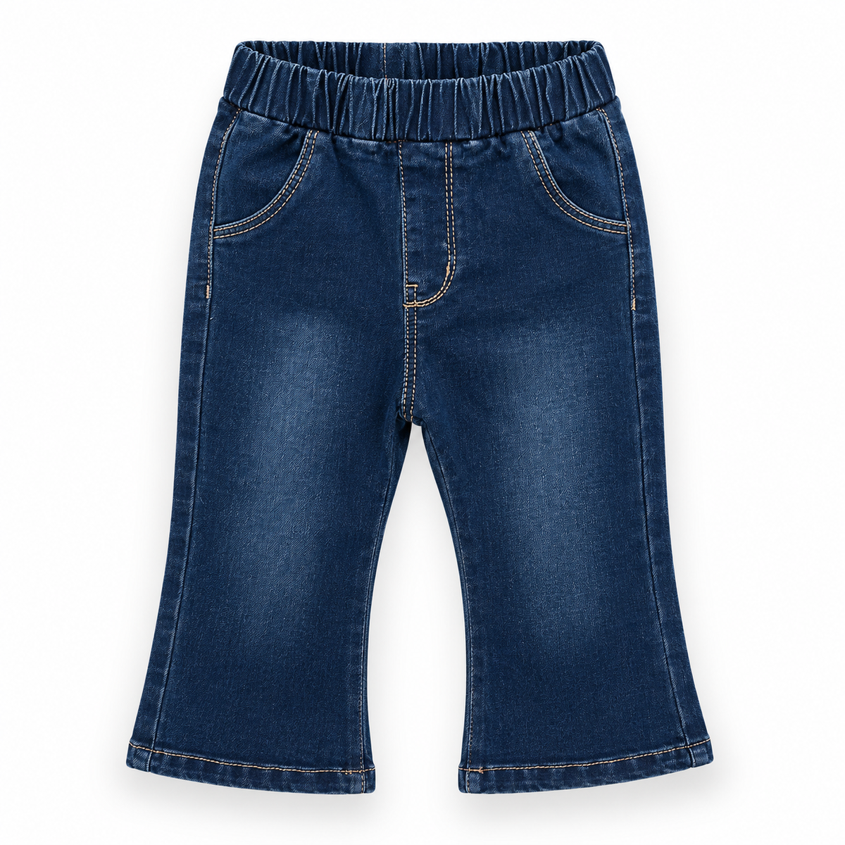 Baby meisjes flared jeans blauw