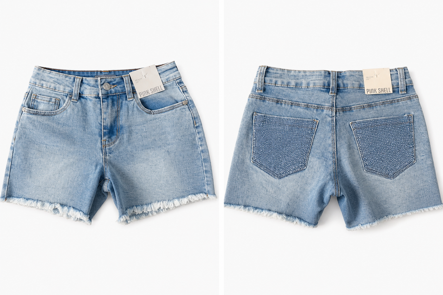 Korte meisjes jeans
