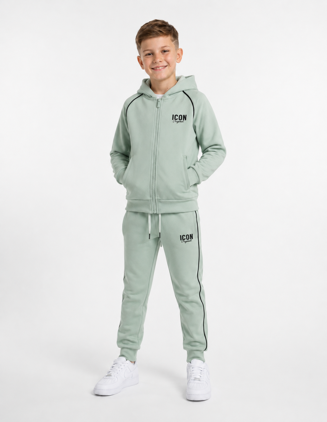 Icon jongens trainingspak green