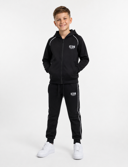 icon jongens  trainings pak zwart