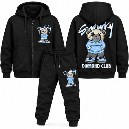 Joggingpak Bear Zwart/Blauw