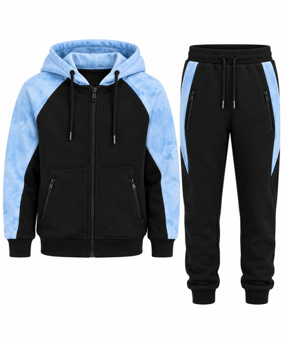 jongens Jogging Pak Blauw-Zwart BL830-7