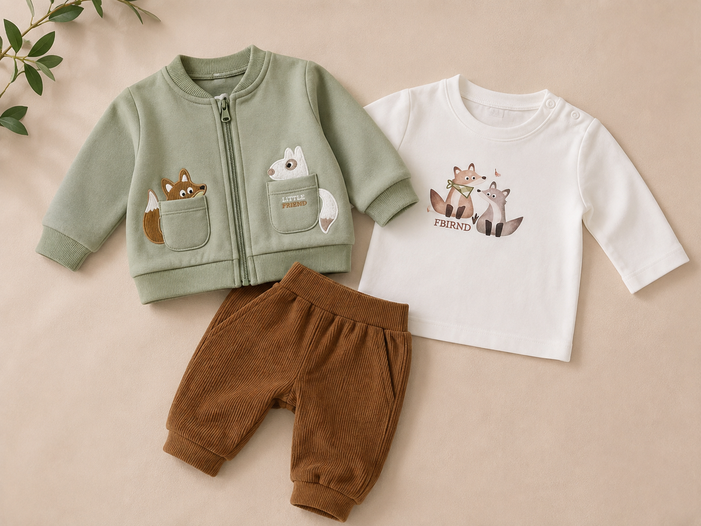 Baby jongens setje 3 delig