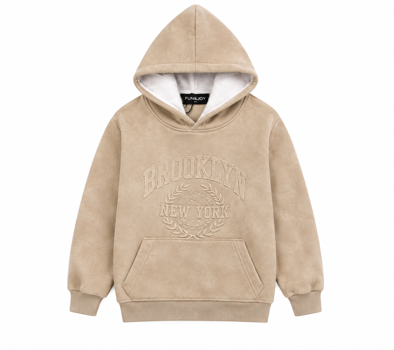 Jongens hoodie beige