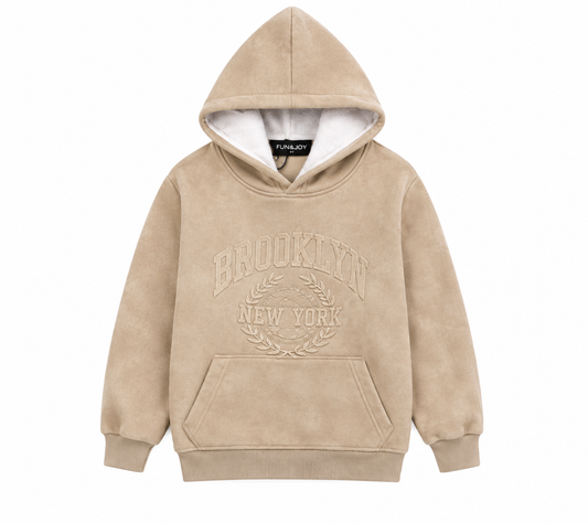 Jongens hoodie beige