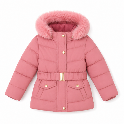 Meisjes winterjas roze