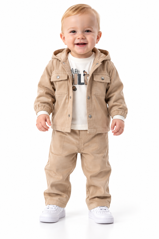 Baby jongenset beige