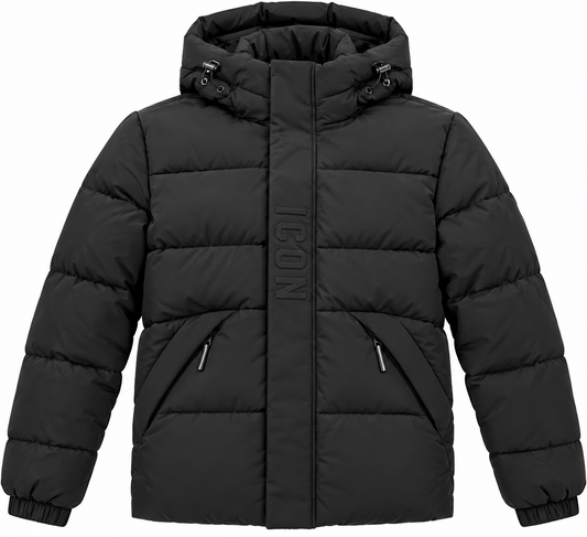 Icon winterjas zwart