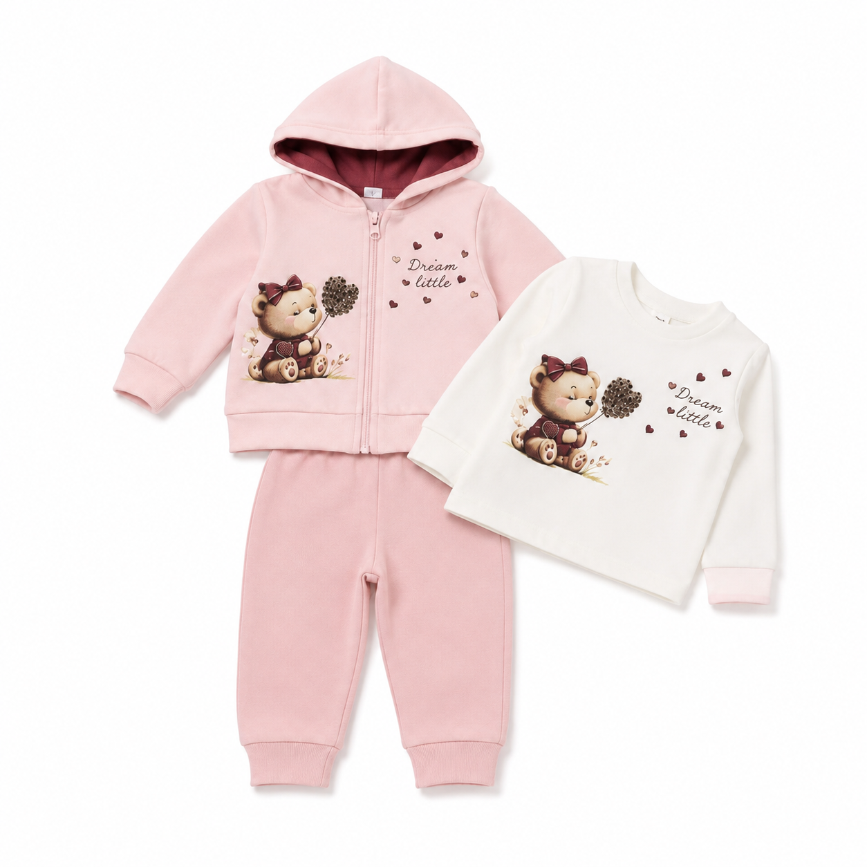 Meisjes setje roze