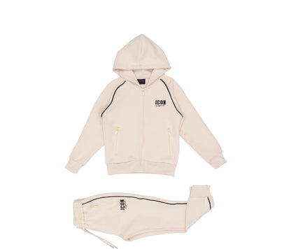 Icon jongens trainingspak beige
