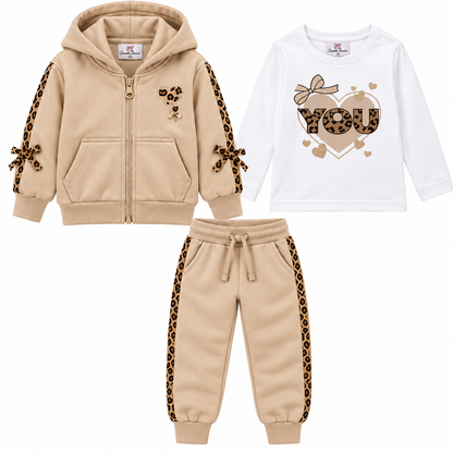 Meisjes set you beige