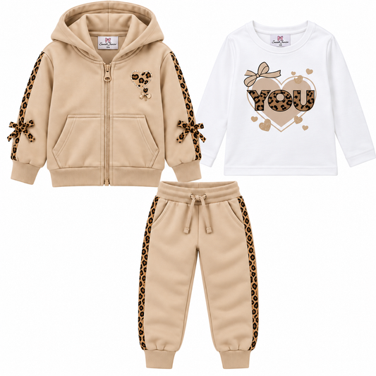Meisjes set you beige