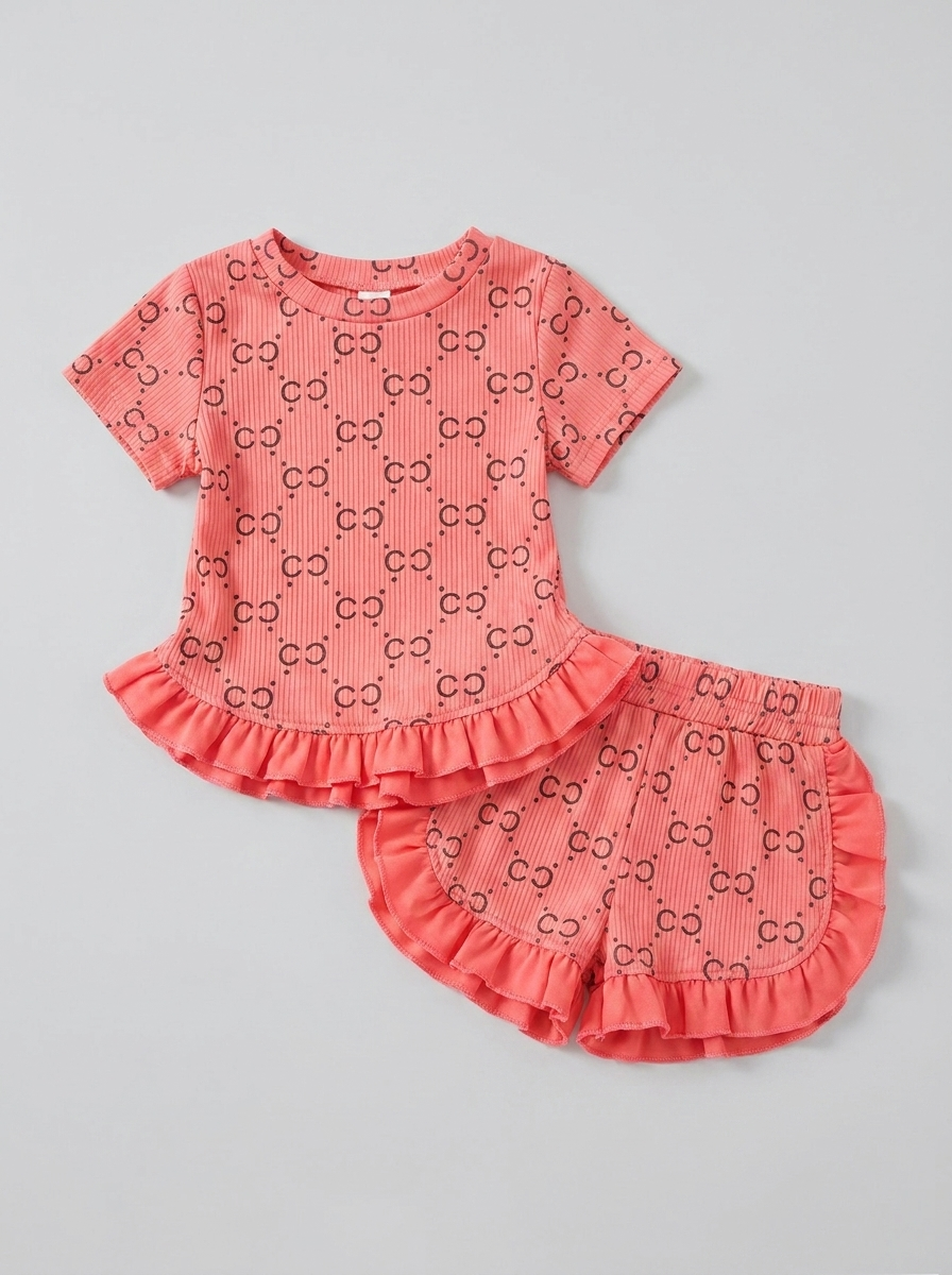 baby setje met roesjes